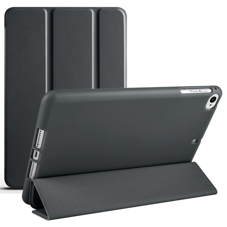 For iPad mini 5 / 4 / 3 / 2 / 1 3-folding TPU Horizontal Flip Leather Tablet Case with Holder(Black) - iPad Mini 4 & 3 & 2 & 1 Cases by buy2fix | Online Shopping UK | buy2fix