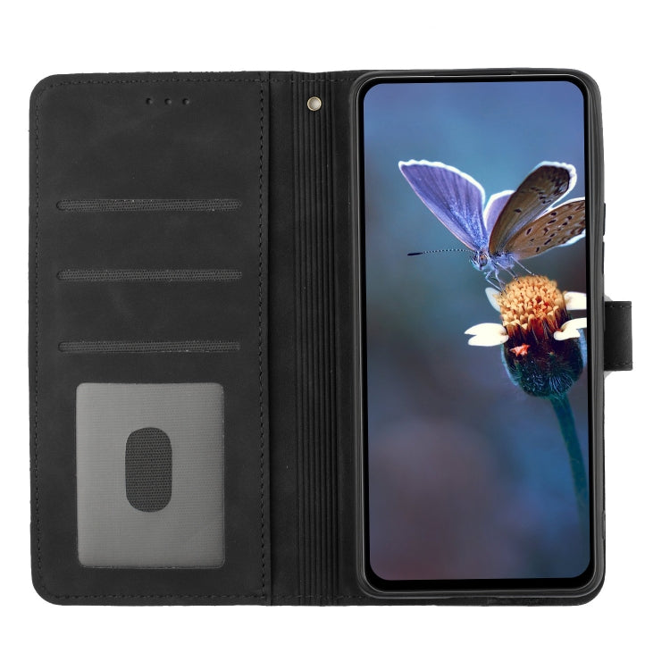 For Xiaomi Redmi Note 12 Pro 5G Flower Embossing Pattern Leather Phone Case(Black) - Note 12 Pro Cases by buy2fix | Online Shopping UK | buy2fix