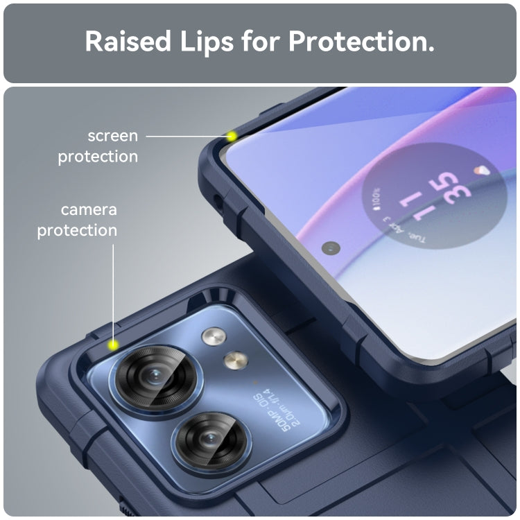 For Motorola Moto Egde 40 Full Coverage Shockproof TPU Phone Case(Blue) - Motorola Cases by buy2fix | Online Shopping UK | buy2fix