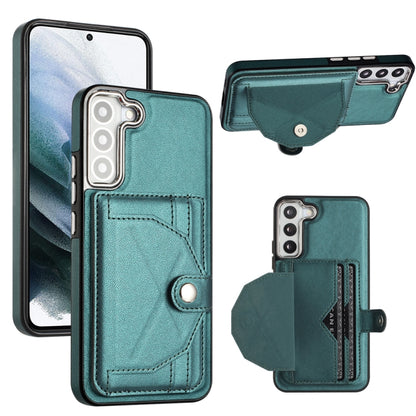 For Samsung Galaxy S23 Shockproof Leather Phone Case with Card Holder(Green) - Galaxy S23 5G Cases by buy2fix | Online Shopping UK | buy2fix