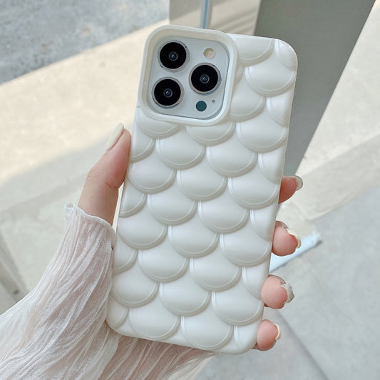 For iPhone 15 Pro Max 3D Scale Style TPU Phone Case(White) - iPhone 15 Pro Max Cases by buy2fix | Online Shopping UK | buy2fix