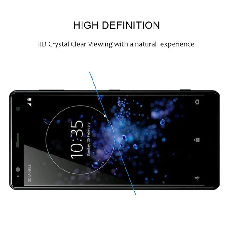 For Sony Xperia XZ2 25pcs 3D Curved Edge Full Screen Tempered Glass Film - Sony Tempered Glass by buy2fix | Online Shopping UK | buy2fix