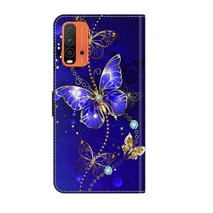 For Xiaomi Redmi 9T Crystal 3D Shockproof Protective Leather Phone Case(Diamond Butterfly) - Xiaomi Cases by buy2fix | Online Shopping UK | buy2fix