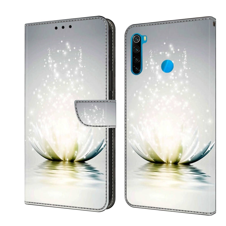 For Xiaomi Redmi Note 8T Crystal 3D Shockproof Protective Leather Phone Case(Light Lotus) - Xiaomi Cases by buy2fix | Online Shopping UK | buy2fix