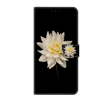 For Xiaomi Redmi Note 9 Crystal 3D Shockproof Protective Leather Phone Case(White Flower) - Xiaomi Cases by buy2fix | Online Shopping UK | buy2fix