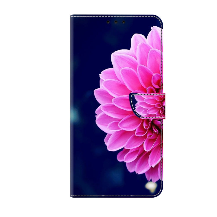 For Xiaomi Redmi Note 10 5G Crystal 3D Shockproof Protective Leather Phone Case(Pink Petals) - Xiaomi Cases by buy2fix | Online Shopping UK | buy2fix