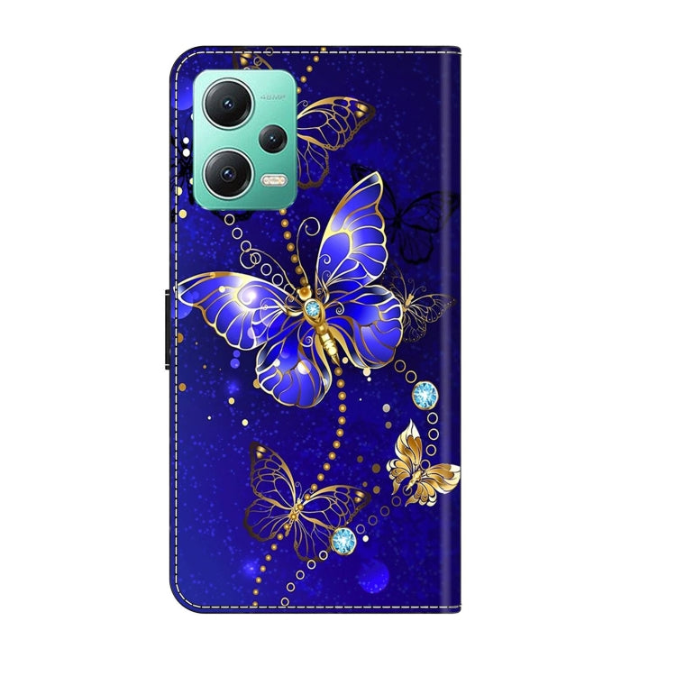 For Xiaomi Redmi Note 12 5G Global / Poco X5 Crystal 3D Shockproof Protective Leather Phone Case(Diamond Butterfly) - Xiaomi Cases by buy2fix | Online Shopping UK | buy2fix