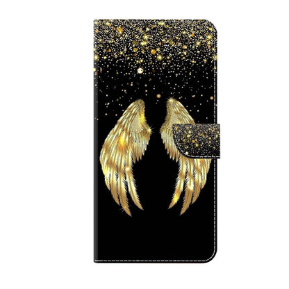 For Xiaomi 13 Crystal 3D Shockproof Protective Leather Phone Case(Golden Wings) - 13 Cases by buy2fix | Online Shopping UK | buy2fix