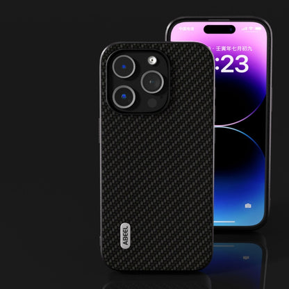 For iPhone 15 Plus ABEEL Carbon Fiber Texture Protective Phone Case(Black) - iPhone 15 Plus Cases by buy2fix | Online Shopping UK | buy2fix