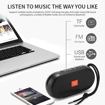 T&G TG179 Outdoor Multifunctional Wireless Bluetooth Speaker Support USB / TF / FM(Black) - Mini Speaker by T&G | Online Shopping UK | buy2fix