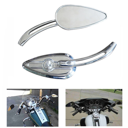 SF104 Motorcycle Modified Retro Rearview Mirror Reflective Mirror(Plating Silver) - Side Mirrors by buy2fix | Online Shopping UK | buy2fix