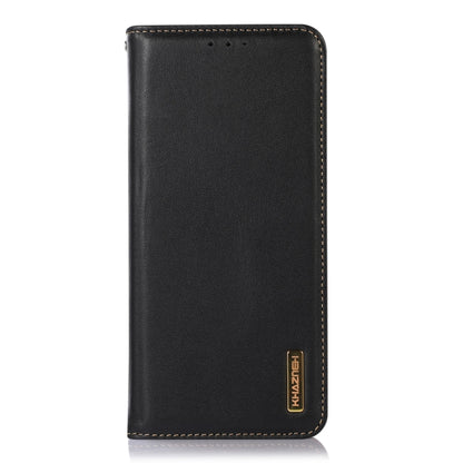 For Nokia G42 5G KHAZNEH Nappa Top Layer Cowhide Leather Phone Case(Black) - Nokia Cases by buy2fix | Online Shopping UK | buy2fix