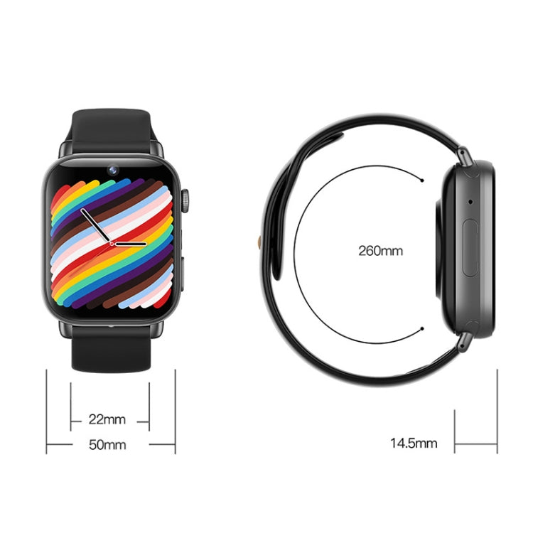 UNIWA X1S 1.9 inch IP67 Waterproof 4G Android 8.1 Dual Cameras Smart Watch Support Temperature Measurement, Specification:1G+8G(White) - Android Watch by UNIWA | Online Shopping UK | buy2fix