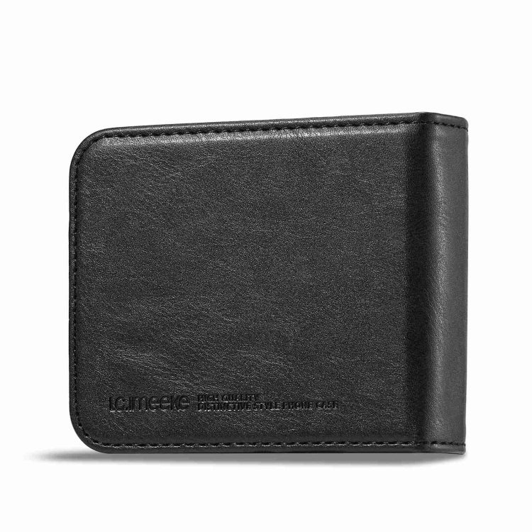 For Samsung Galaxy Z Flip5 LC.IMEEKE RFID Anti-theft Leather Phone Case(Black) - Galaxy Z Flip5 Cases by LC.IMEEKE | Online Shopping UK | buy2fix