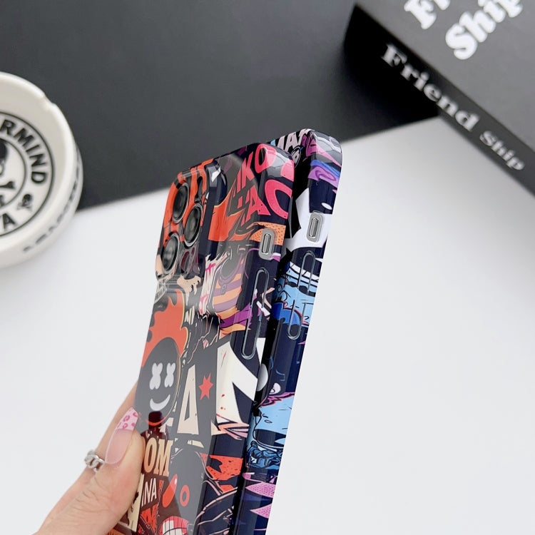 For iPhone XR Painted Pattern Precise Hole PC Phone Case(Cute Skull) - More iPhone Cases by buy2fix | Online Shopping UK | buy2fix