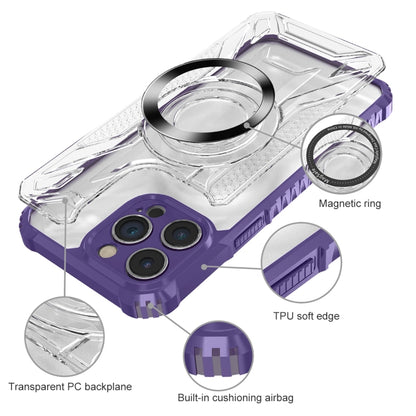 For iPhone 15 Pro Max CD Texture Magsafe Phone Case(Dark Purple) - iPhone 15 Pro Max Cases by buy2fix | Online Shopping UK | buy2fix