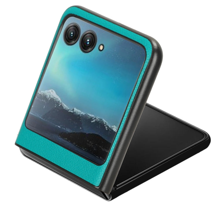 For Motorola Moto Razr 40 Ultra Litchi Texture Card Slot Phone Case(Green) - Motorola Cases by buy2fix | Online Shopping UK | buy2fix
