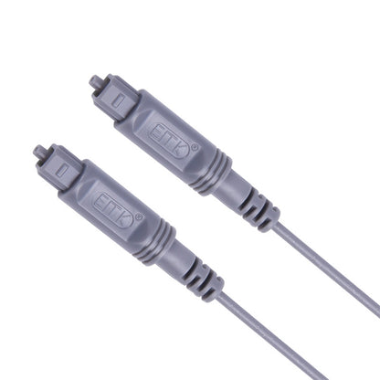 2m EMK OD2.2mm Digital Audio Optical Fiber Cable Plastic Speaker Balance Cable(Silver Grey) - Audio Optical Cables by EMK | Online Shopping UK | buy2fix