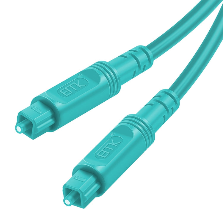 1m EMK OD4.0mm Square Port to Square Port Digital Audio Speaker Optical Fiber Connecting Cable(Sky Blue) - Audio Optical Cables by EMK | Online Shopping UK | buy2fix