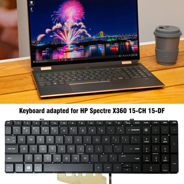 For HP Spectre X360 15-CH US Version Laptop Backlight Keyboard - HP Spare Parts by buy2fix | Online Shopping UK | buy2fix