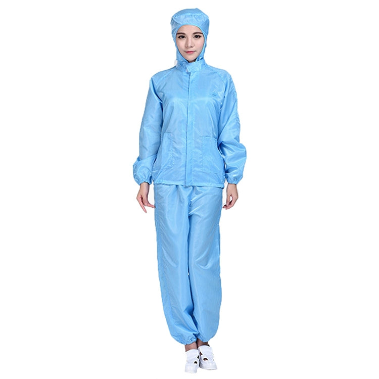 Striped Anti-static Split Hood Dust-proof Work Suit, Size:XL(Blue) - Protective Clothing by buy2fix | Online Shopping UK | buy2fix