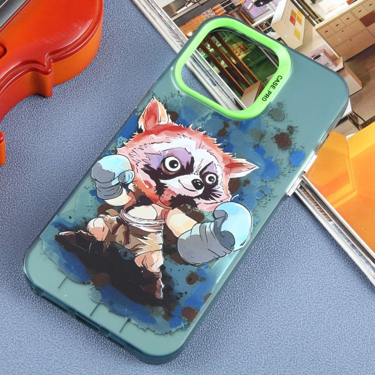 For iPhone 15 Pro Max Animal Pattern PC Phone Case(Raccoon) - iPhone 15 Pro Max Cases by buy2fix | Online Shopping UK | buy2fix
