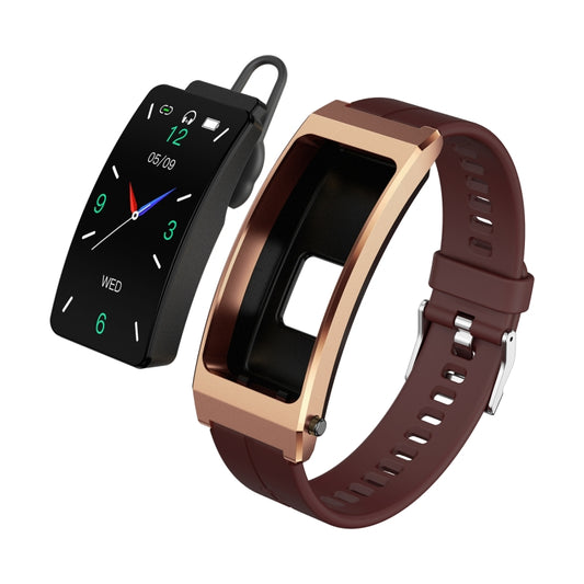 K13S 1.14 inch TFT Screen Silicone Strap Smart Calling Bracelet Supports Sleep Management/Blood Oxygen Monitoring(Rose Gold) - Smart Wristbands by buy2fix | Online Shopping UK | buy2fix