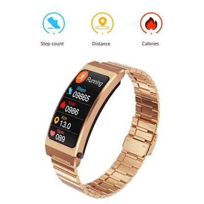 K13S 1.14 inch TFT Screen Silicone Strap Smart Calling Bracelet Supports Sleep Management/Blood Oxygen Monitoring(Rose Gold) - Smart Wristbands by buy2fix | Online Shopping UK | buy2fix