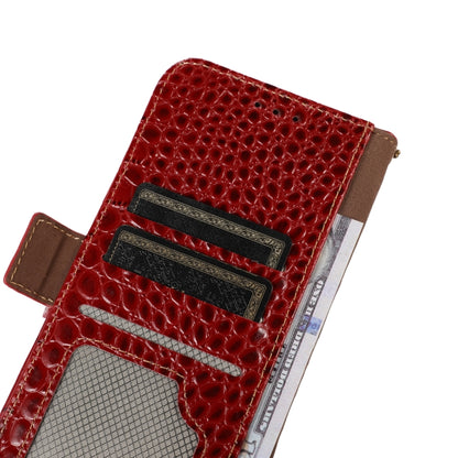 For Nothing Phone 2 Crocodile Top Layer Cowhide Leather Phone Case(Red) - More Brand by buy2fix | Online Shopping UK | buy2fix