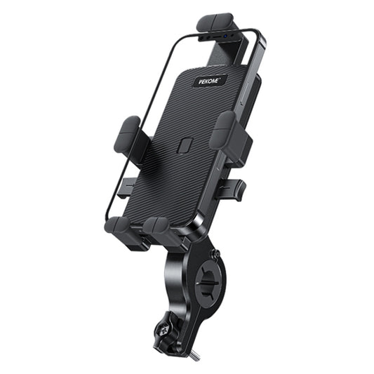 WK WA-S57 Pop Power Series Mechanical Motorcycle Phone Holder(Black) - Holder by WK | Online Shopping UK | buy2fix