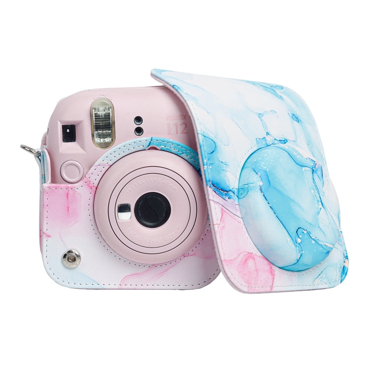 For FUJIFILM instax mini 12 Painted Full Body Leather Case Camera Bag with Strap(Dream Waves) - Leather Bag by buy2fix | Online Shopping UK | buy2fix