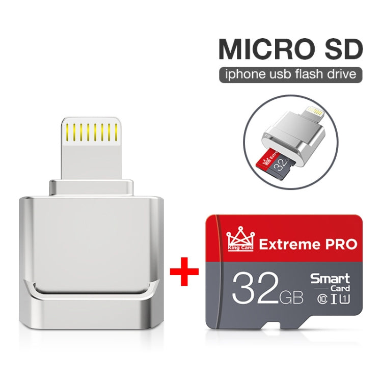 MicroDrive 8pin To TF Card Adapter Mini iPhone & iPad TF Card Reader (Silver) - Computer & Networking by MICRODRIVE | Online Shopping UK | buy2fix