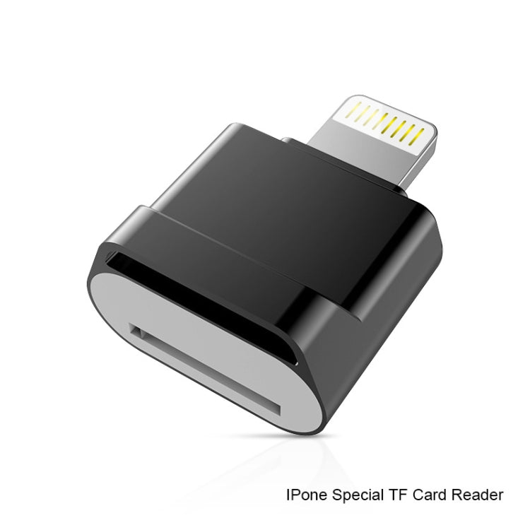 MicroDrive 8pin To TF Card Adapter Mini iPhone & iPad TF Card Reader, Capacity:16GB(Black) -  by MICRODRIVE | Online Shopping UK | buy2fix