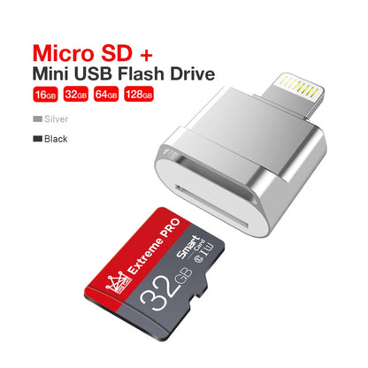 MicroDrive 8pin To TF Card Adapter Mini iPhone & iPad TF Card Reader, Capacity:32GB(Silver) -  by MICRODRIVE | Online Shopping UK | buy2fix