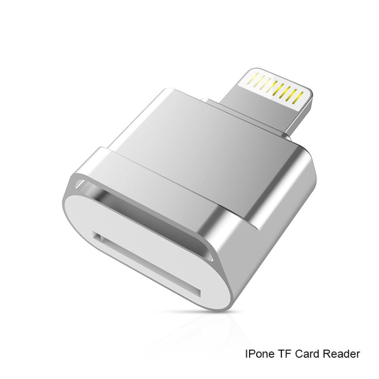 MicroDrive 8pin To TF Card Adapter Mini iPhone & iPad TF Card Reader, Capacity:128GB(Silver) -  by MICRODRIVE | Online Shopping UK | buy2fix