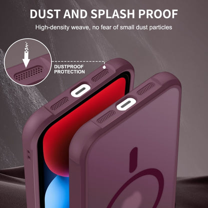 For iPhone 14 Plus MagSafe Magnetic Phone Case(Wine Red) - iPhone 14 Plus Cases by buy2fix | Online Shopping UK | buy2fix