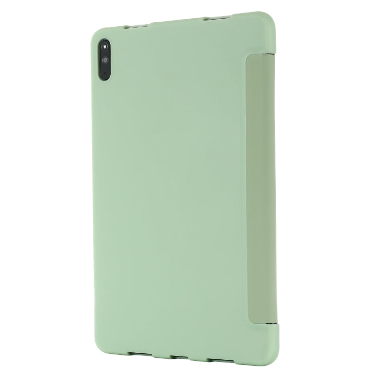 For Huawei Matepad 10.4 GEBEI Shockproof Horizontal Flip Leather Case with Three-folding Holder(Green) - Huawei by GEBEI | Online Shopping UK | buy2fix