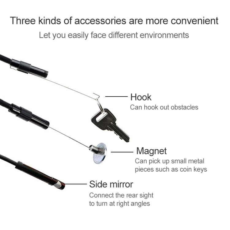 AN97 Waterproof Micro USB Endoscope Hard Tube Inspection Camera for Parts of OTG Function Android Mobile Phone, with 6 LEDs, Lens Diameter:5.5mm(Length: 5m) - Consumer Electronics by buy2fix | Online Shopping UK | buy2fix