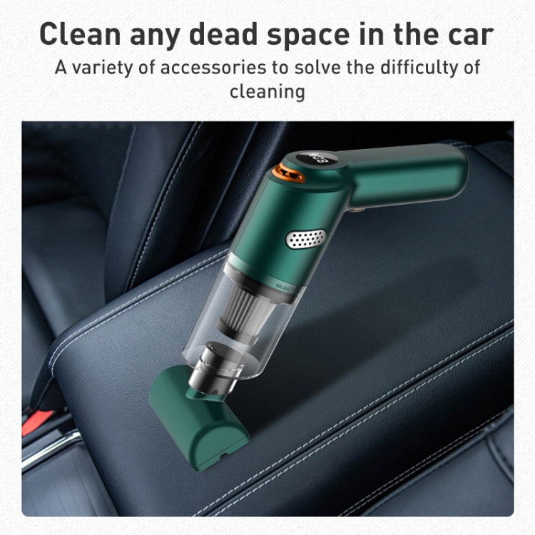 KBN-010 10000Pa Powerful Car Cordless Vacuum Cleaner Handheld Cleaning Tool, Spec:Standard Version(Dark Green) - Vacuum Cleaner by buy2fix | Online Shopping UK | buy2fix