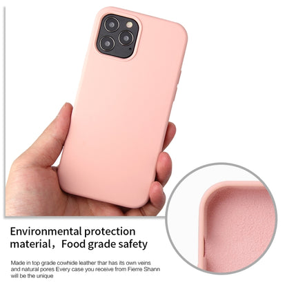 For iPhone 12 / 12 Pro Solid Color Liquid Silicone Shockproof Protective Case(Lavender Grey) - iPhone 12 / 12 Pro Cases by buy2fix | Online Shopping UK | buy2fix