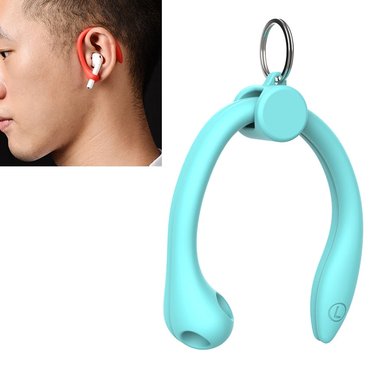 For AirPods 1 / 2 / AirPods Pro / Huawei FreeBuds 3 Wireless Earphones Silicone Anti-lost Lanyard Ear Hook(Mint Green) - Apple Accessories by buy2fix | Online Shopping UK | buy2fix