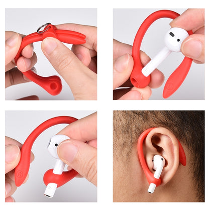 For AirPods 1 / 2 / AirPods Pro / Huawei FreeBuds 3 Wireless Earphones Silicone Anti-lost Lanyard Ear Hook(White) - Apple Accessories by buy2fix | Online Shopping UK | buy2fix