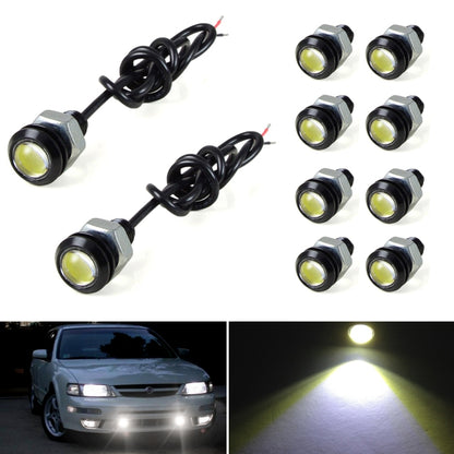 10 PCS 18mm 1.5W DC9-80V Motorcycle Eagle Eye Light Double Lens(White Light) - Eagle Eye Lights by buy2fix | Online Shopping UK | buy2fix