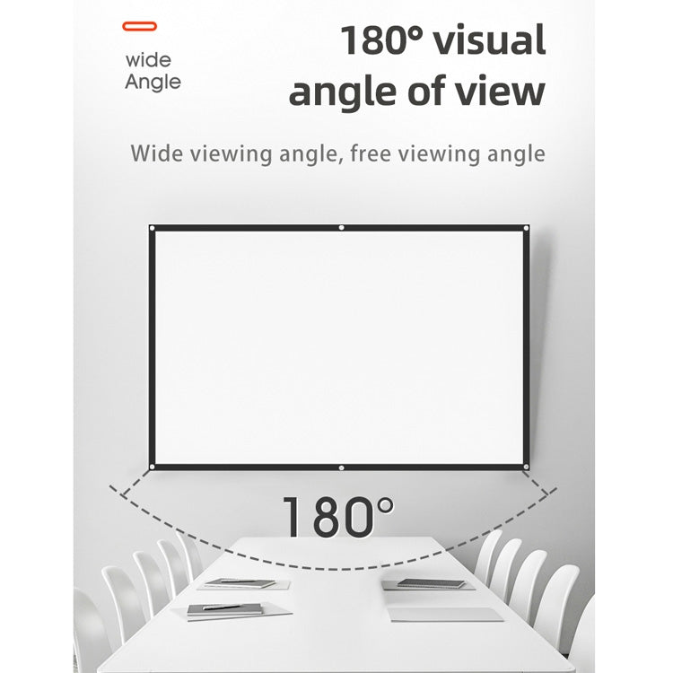 Simple Folding High Density Polyester Projector Film Curtain, Size:72 inch (4:3) Projection Area: 146x110cm - Consumer Electronics by buy2fix | Online Shopping UK | buy2fix