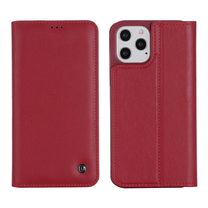 For iPhone 12 Pro Max GEBEI PU+TPU Horizontal Flip Protective Case with Holder & Card Slots(Red) - iPhone 12 Pro Max Cases by GEBEI | Online Shopping UK | buy2fix