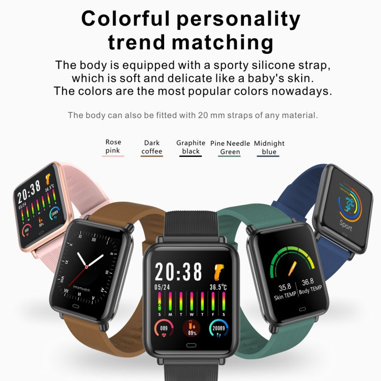 Q9T 1.3 inch TFT Touch Screen Dual-mode Bluetooth Smart Watch, Support Body Temperature Detection / Blood Oxygen Monitor / Blood Pressure Monitor(Green) - Smart Wear by buy2fix | Online Shopping UK | buy2fix