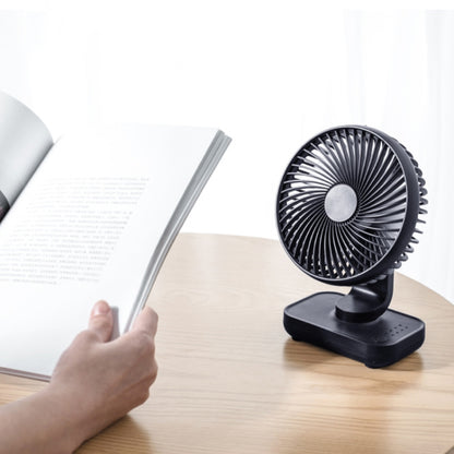 D606 4W USB Rechargeable Portable Four-speed Adjustable Desktop Fan(Black) - Electric Fans by buy2fix | Online Shopping UK | buy2fix