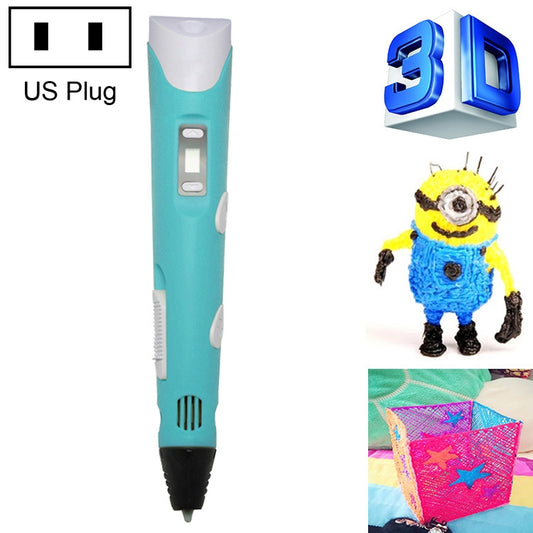 Hand-held 3D Printing Pen, US Plug(Blue) - Consumer Electronics by buy2fix | Online Shopping UK | buy2fix