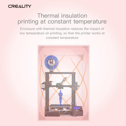 Creality 3D Printer Flame Retardant Aluminum Foil Cloth Protective Cover for Ender-3, Big Size: 70x75x90cm - Parts by Creality | Online Shopping UK | buy2fix