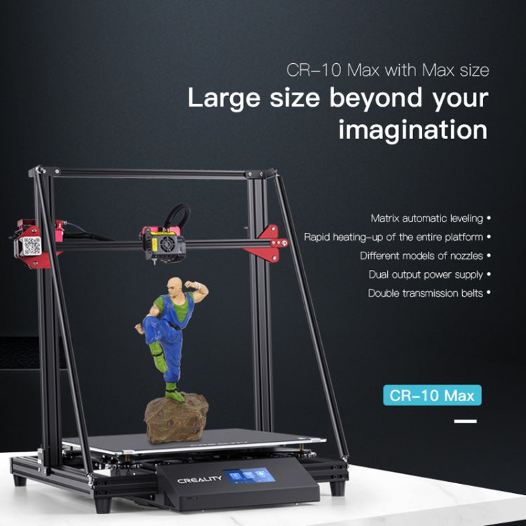 CREALITY CR-10 Max 750W Automatic Leveling Golden Triangle DIY 3D Printer, Print Size : 45 x 45 x 47cm, UK Plug - 3D Printer by Creality | Online Shopping UK | buy2fix